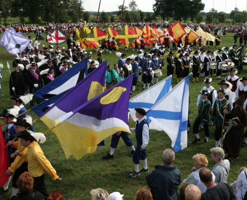 Gildedag slangendefilé