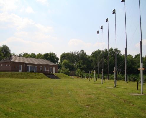 Schietterrein met clubgebouw